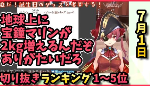 ホロライブ毎日切り抜きランキング【2020年7月1日】