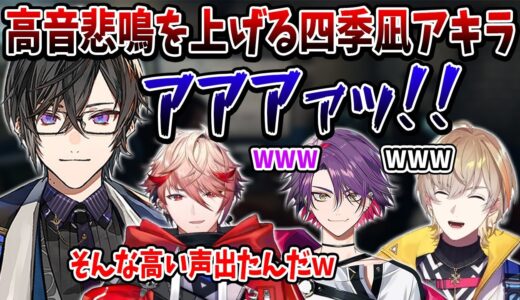 【切り抜き】高音悲鳴を上げる四季凪アキラ【四季凪アキラ /風楽奏斗/渡会雲雀/セラフ・ダズルガーデン/VOLTACTION/にじさんじ切り抜き】