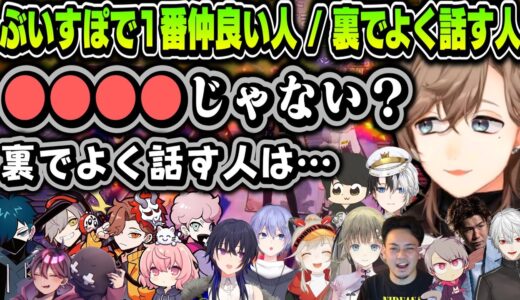 【切り抜き】ぶいすぽで1番仲良い人 / 最近裏でよく話す人【叶/にじさんじ切り抜き】